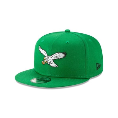 Green Philadelphia Eagles Hat - New Era NFL Historic 9FIFTY Snapback Caps USA2018947